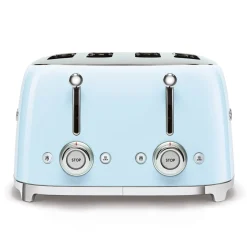 Smeg Jug Kettle & 4 Slice Toaster Set - Pastel Blue