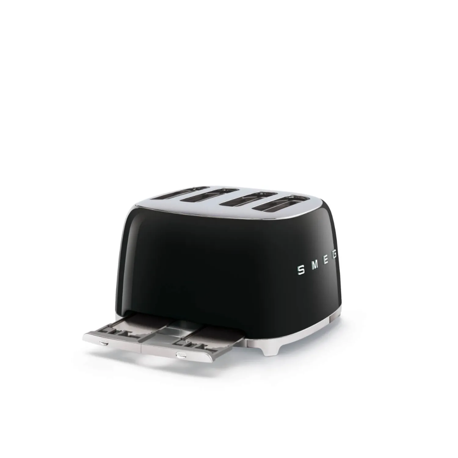 Smeg Jug Kettle & 4 Slice Toaster Set - Black