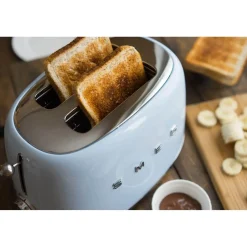 Smeg Jug Kettle & 2 Slice Toaster Set - Pastel Blue