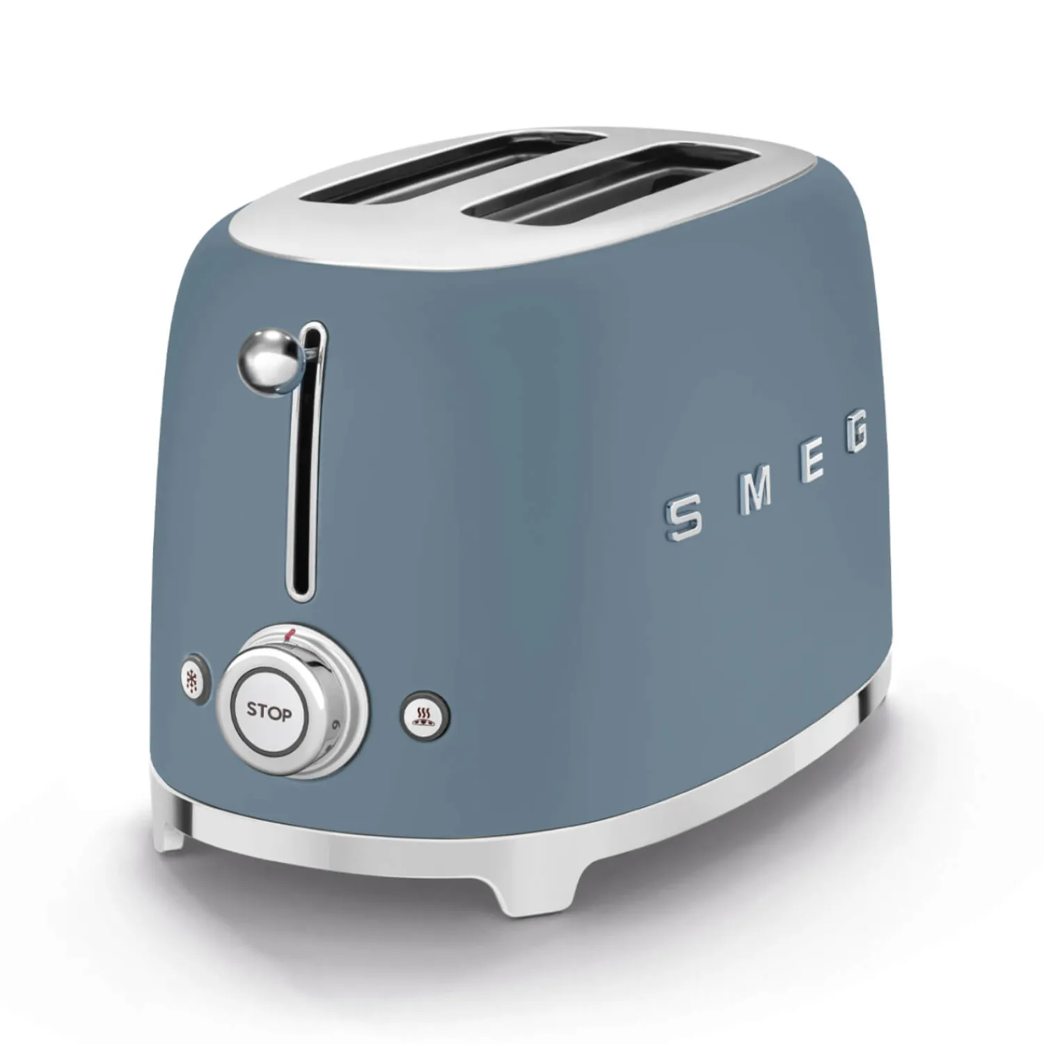 Smeg KLF03 Jug Kettle & 2 Slice TSF01 Toaster Set - Storm Blue
