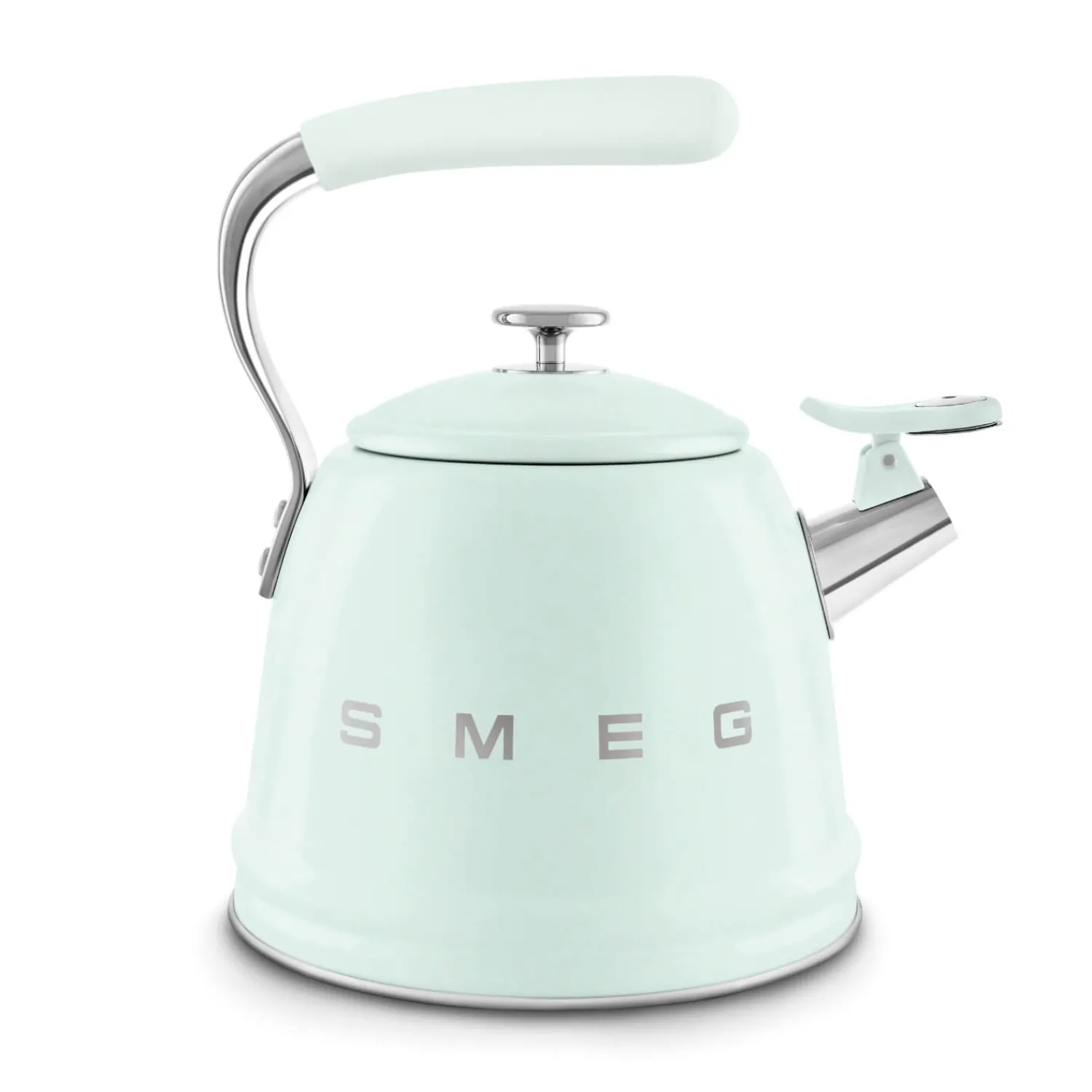 Smeg 50's Retro Style WKF01 Whistling Stove Top Kettle - Pastel Green