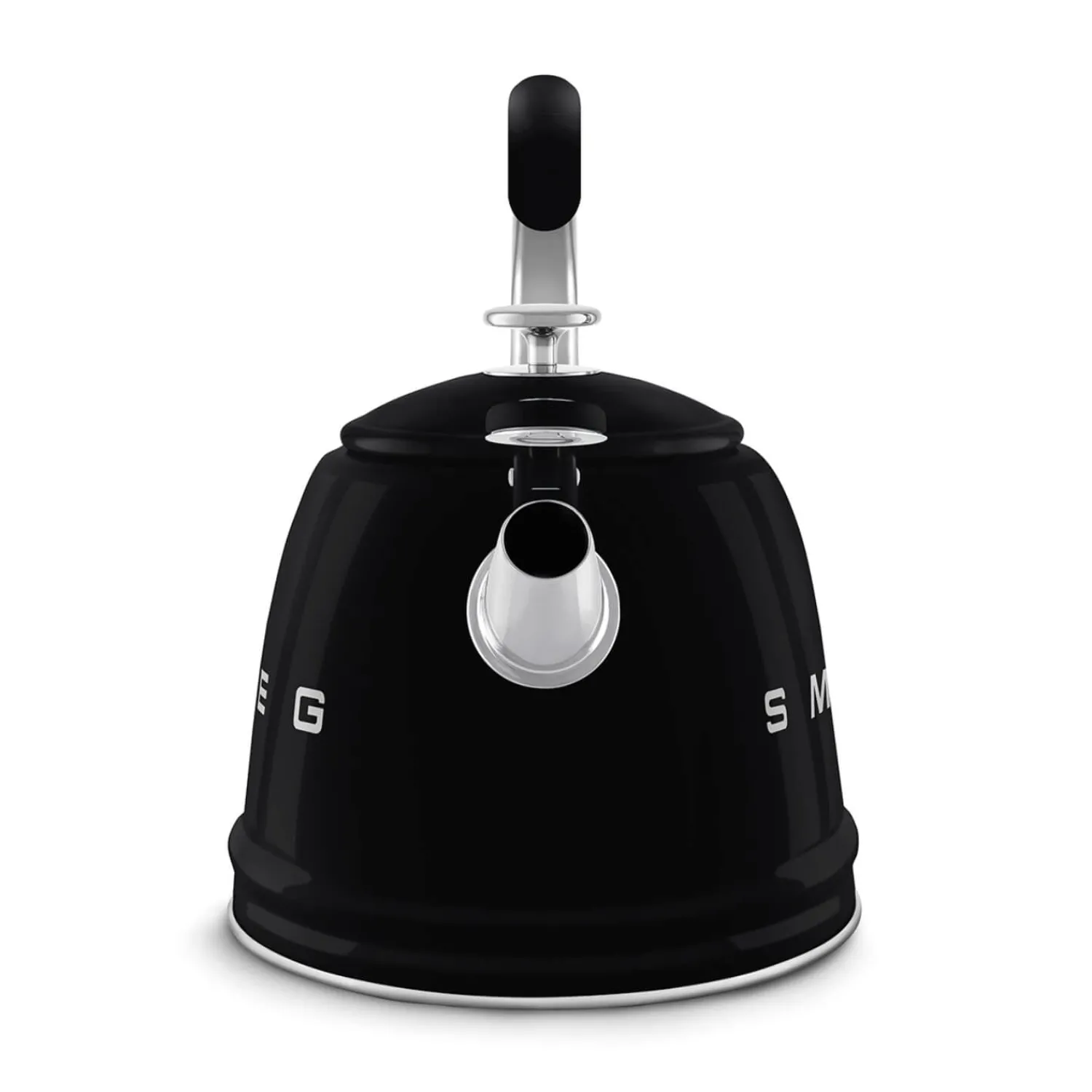 Smeg 50's Retro Style WKF01 Whistling Stove Top Kettle - Black