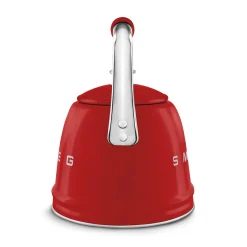 Smeg 50's Retro Style WKF01 Whistling Stove Top Kettle - Red