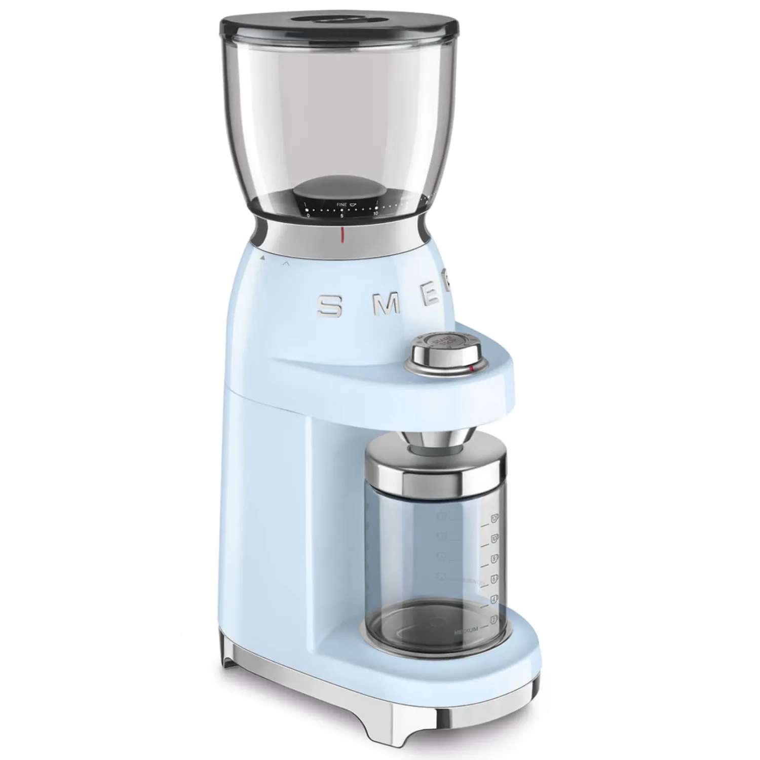 Smeg 50's Style Retro CGF11 Coffee Grinder - Pastel Blue