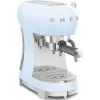 Smeg 50's Style Retro ECF02 Espresso Coffee Machine - Pastel Blue