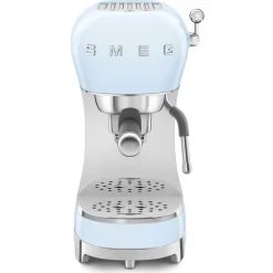 Smeg 50's Style Retro ECF02 Espresso Coffee Machine - Pastel Blue