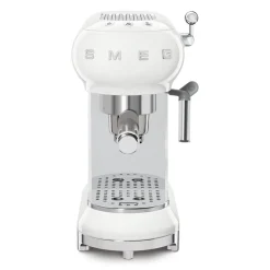 Smeg 50's Style Retro ECF02 Espresso Coffee Machine - White