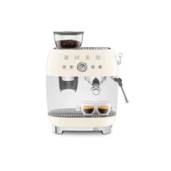 Smeg 50s Style Retro EGF03 Bean-to-Cup Espresso Coffee Machine - Cream