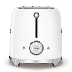 Smeg 50's Style Retro TSF01 2 Slice Toaster - White