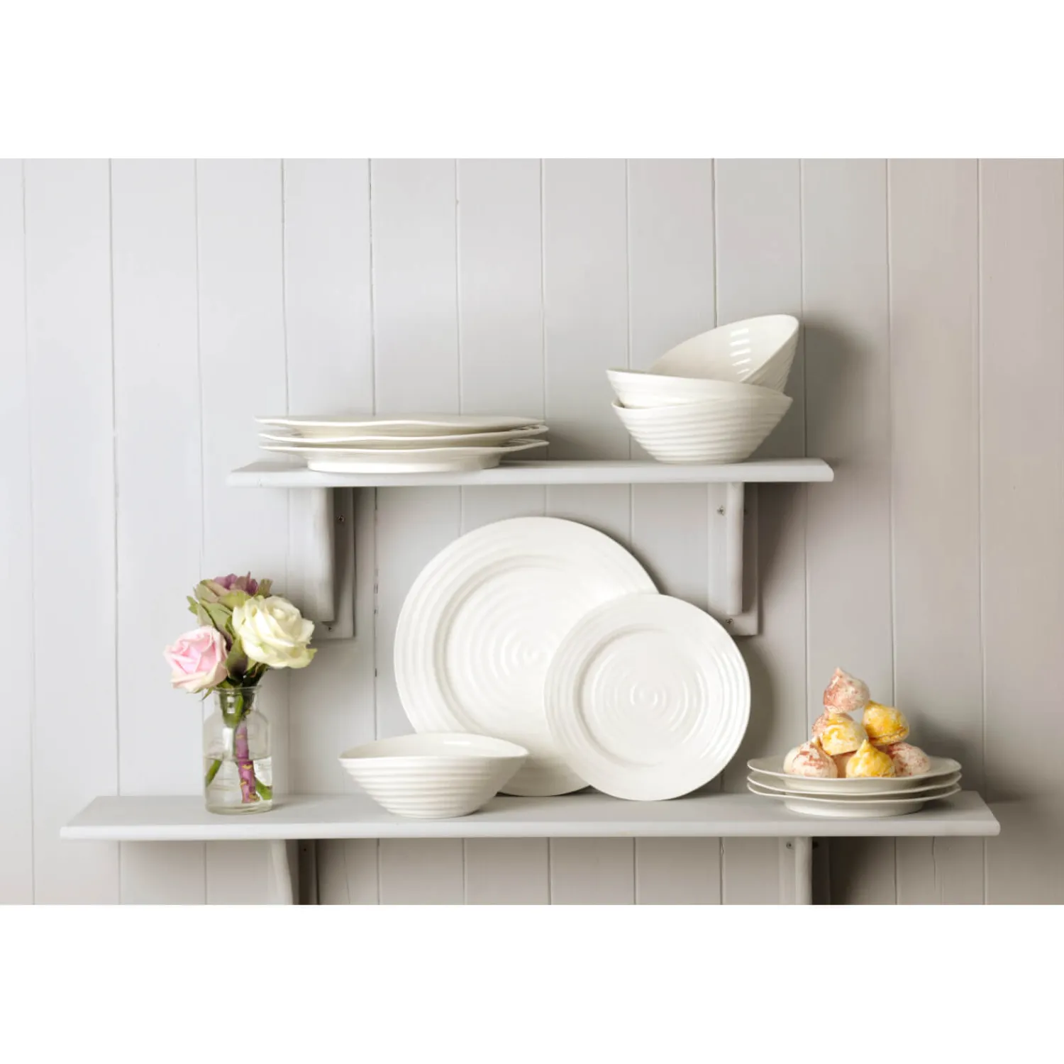 Sophie Conran Porcelain 25cm Rimmed Soup Plate - White