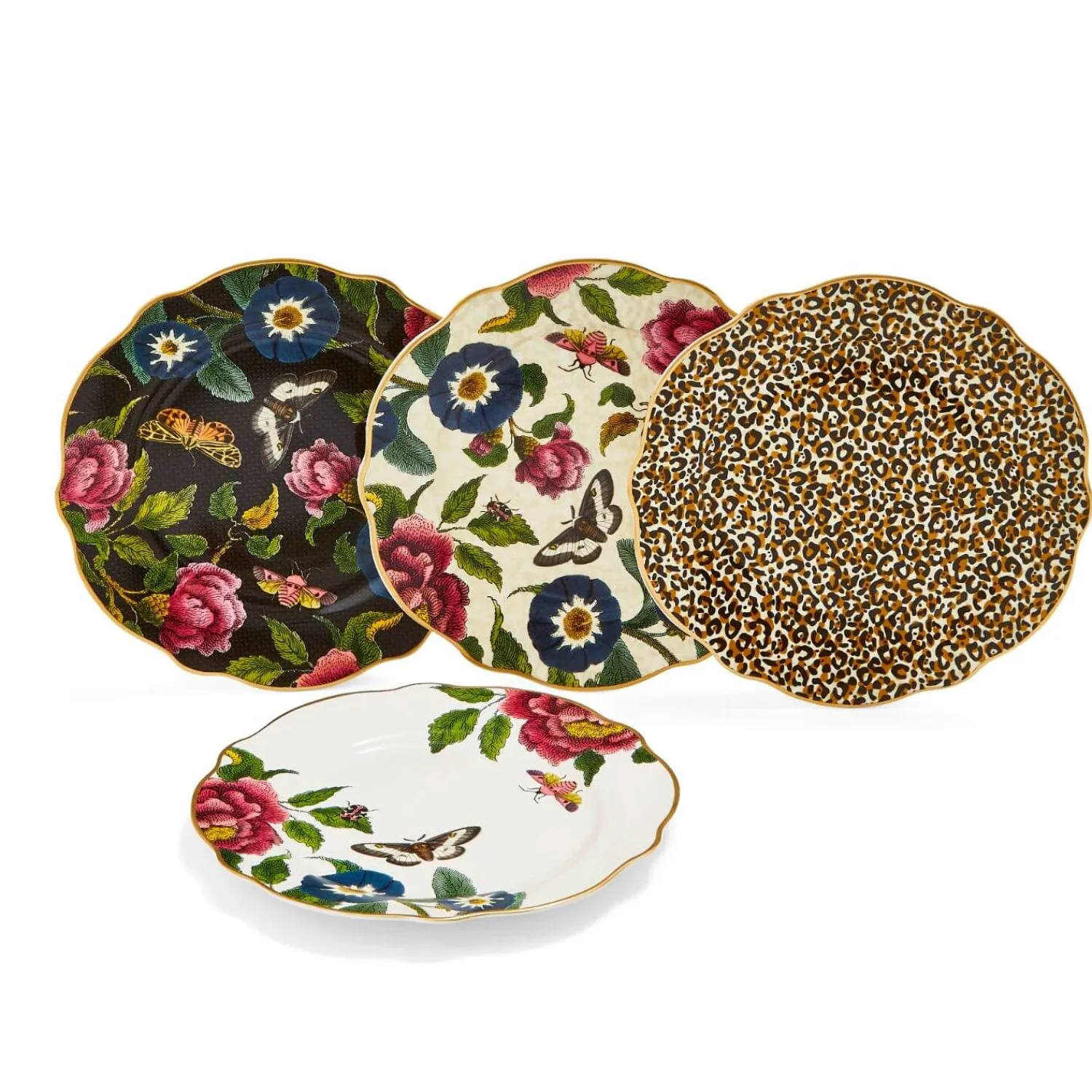SPODE Creatures of Curiosity Cake Plates - Set of 4