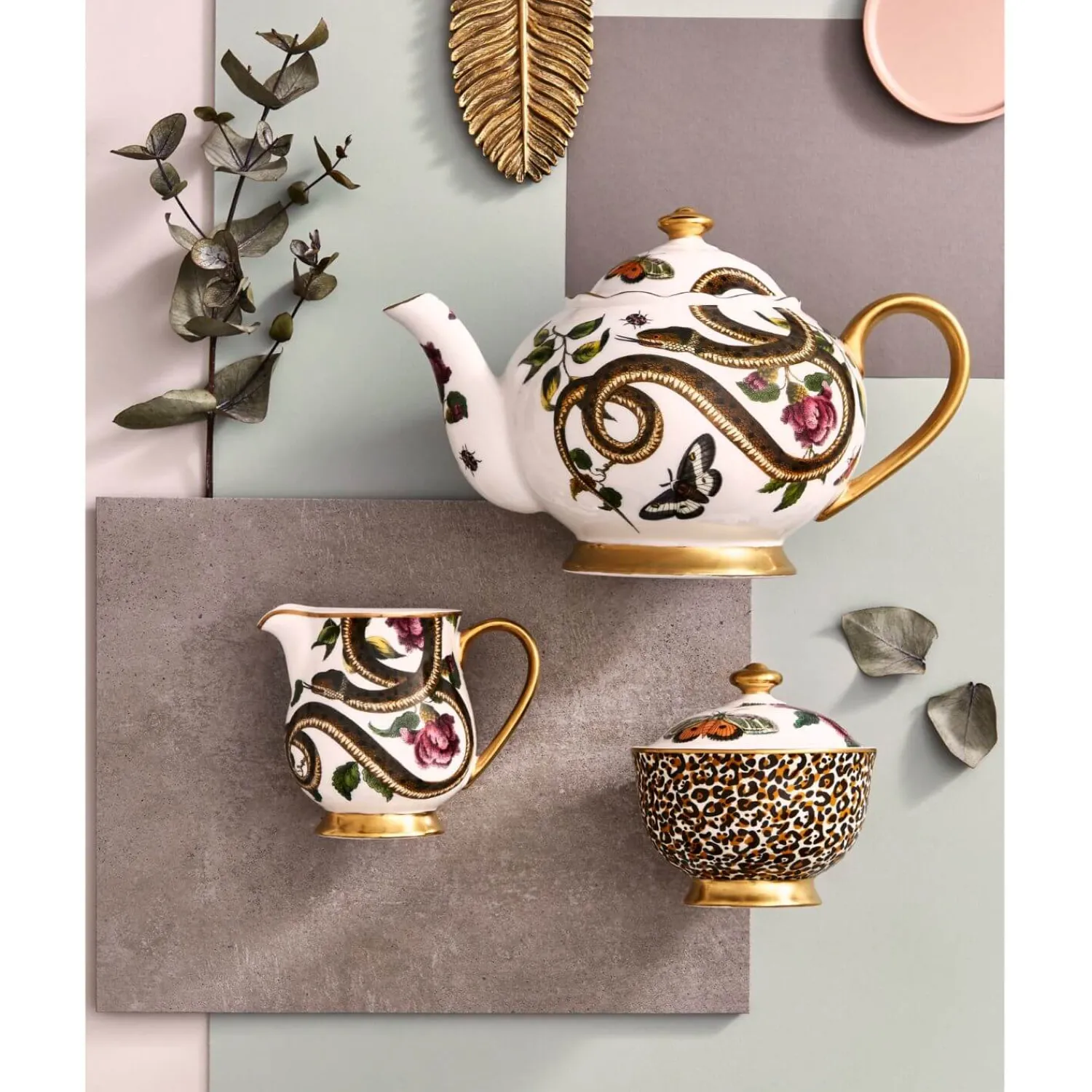 SPODE Creatures Of Curiosity 4 Piece Serveware Gift Set