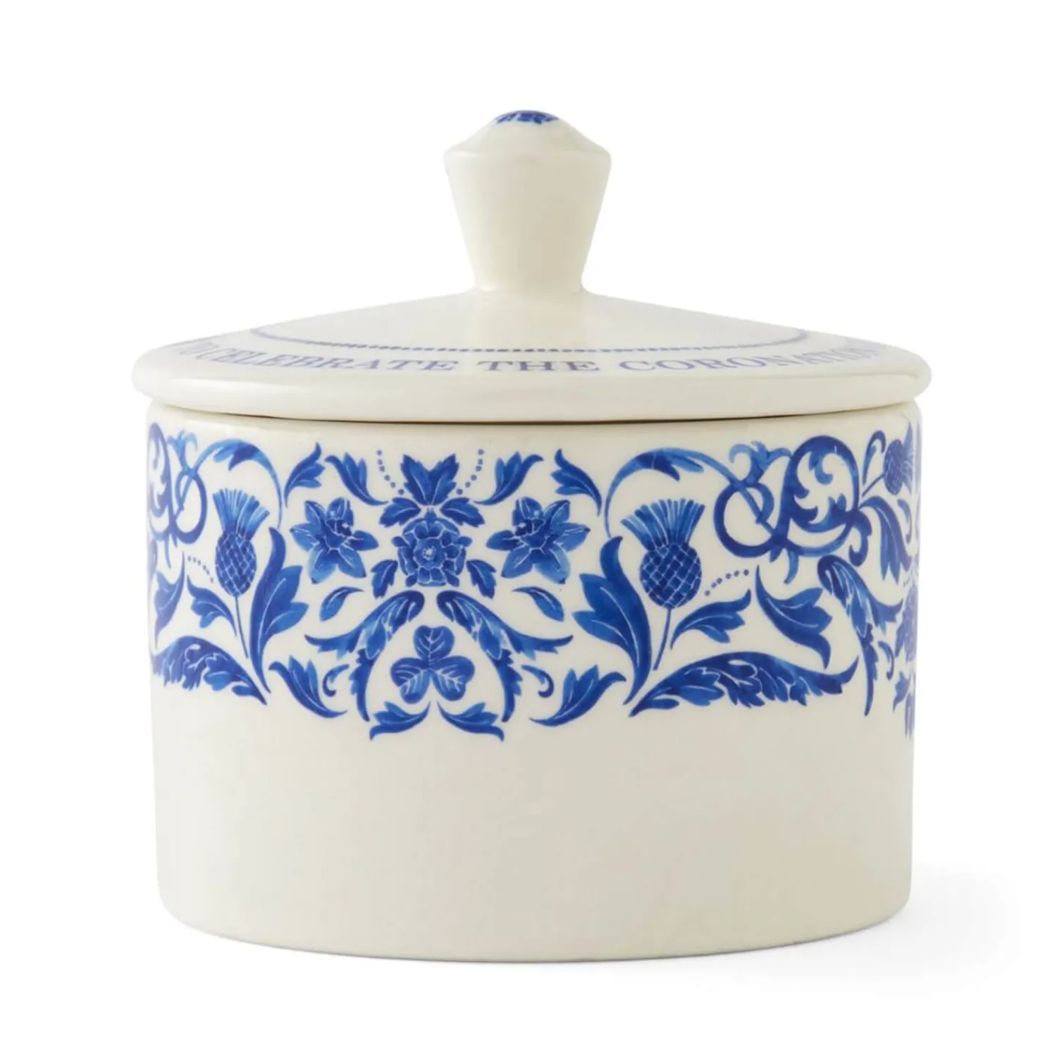 SPODE Kings Coronation Commemorative Limited Edition Covered Sugar Bowl