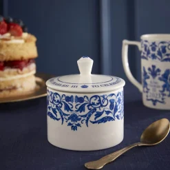 SPODE Kings Coronation Commemorative Limited Edition Covered Sugar Bowl