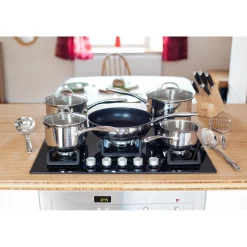 Stellar Profile 18|10 Stainless Steel 5-Piece Draining Saucepan Set