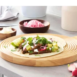 Sur La Table Colour Me Happy Round Paddle Serving Board - Large