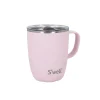 S'Well S'well 350ml Travel Mug with Handle - Pink Topaz