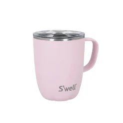 S'Well S'well 350ml Travel Mug with Handle - Pink Topaz