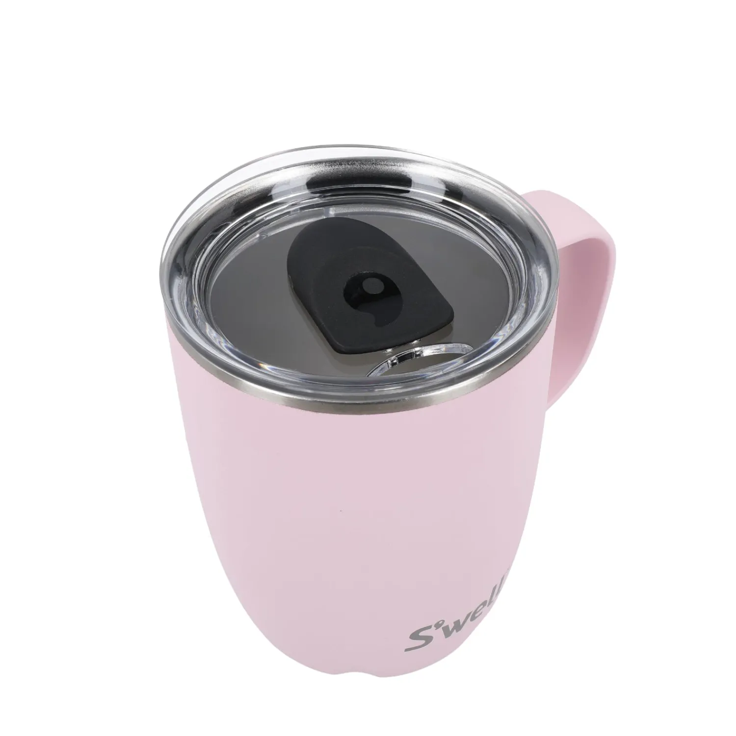 S'Well S'well 350ml Travel Mug with Handle - Pink Topaz