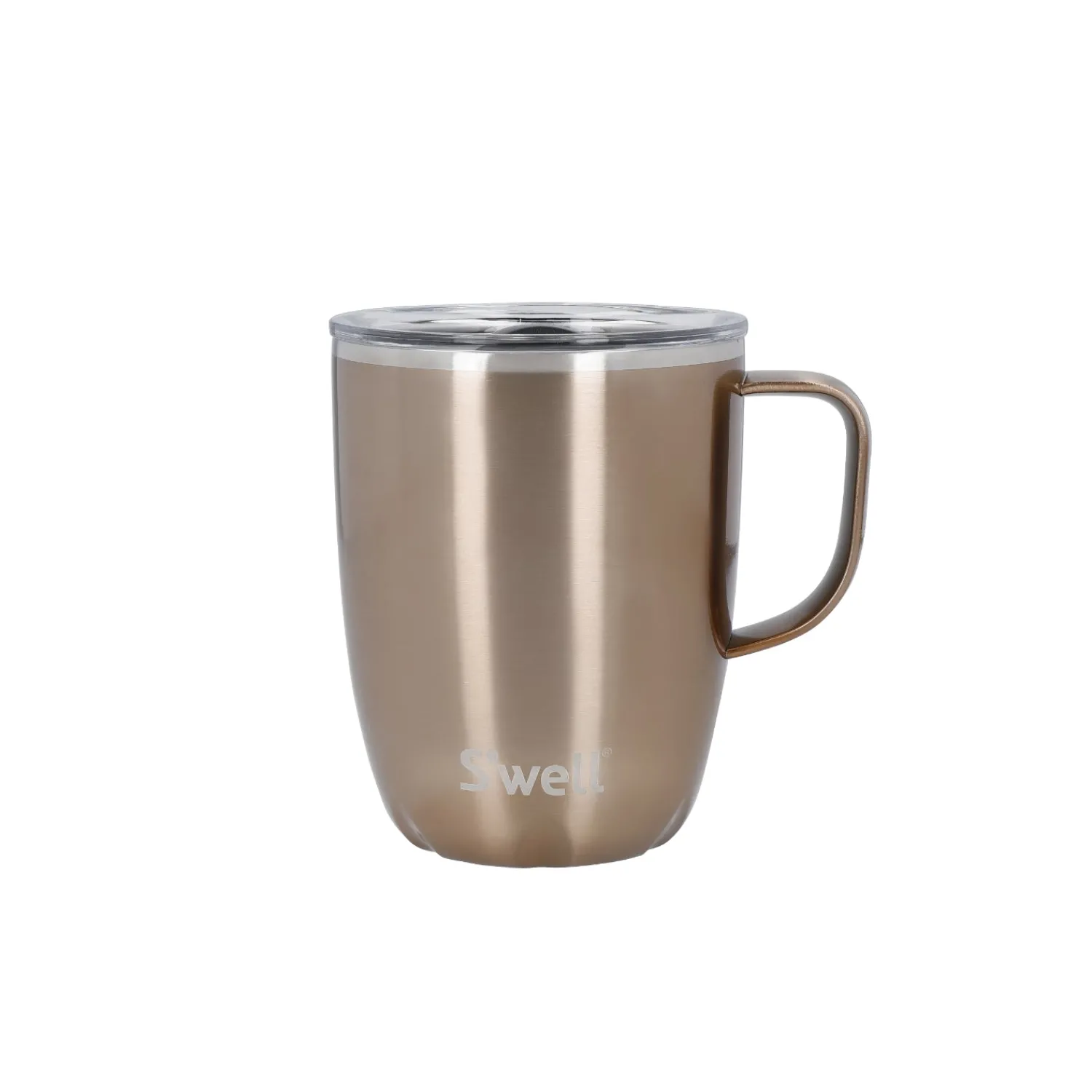S'Well S'well 350ml Travel Mug with Handle - Pyrite