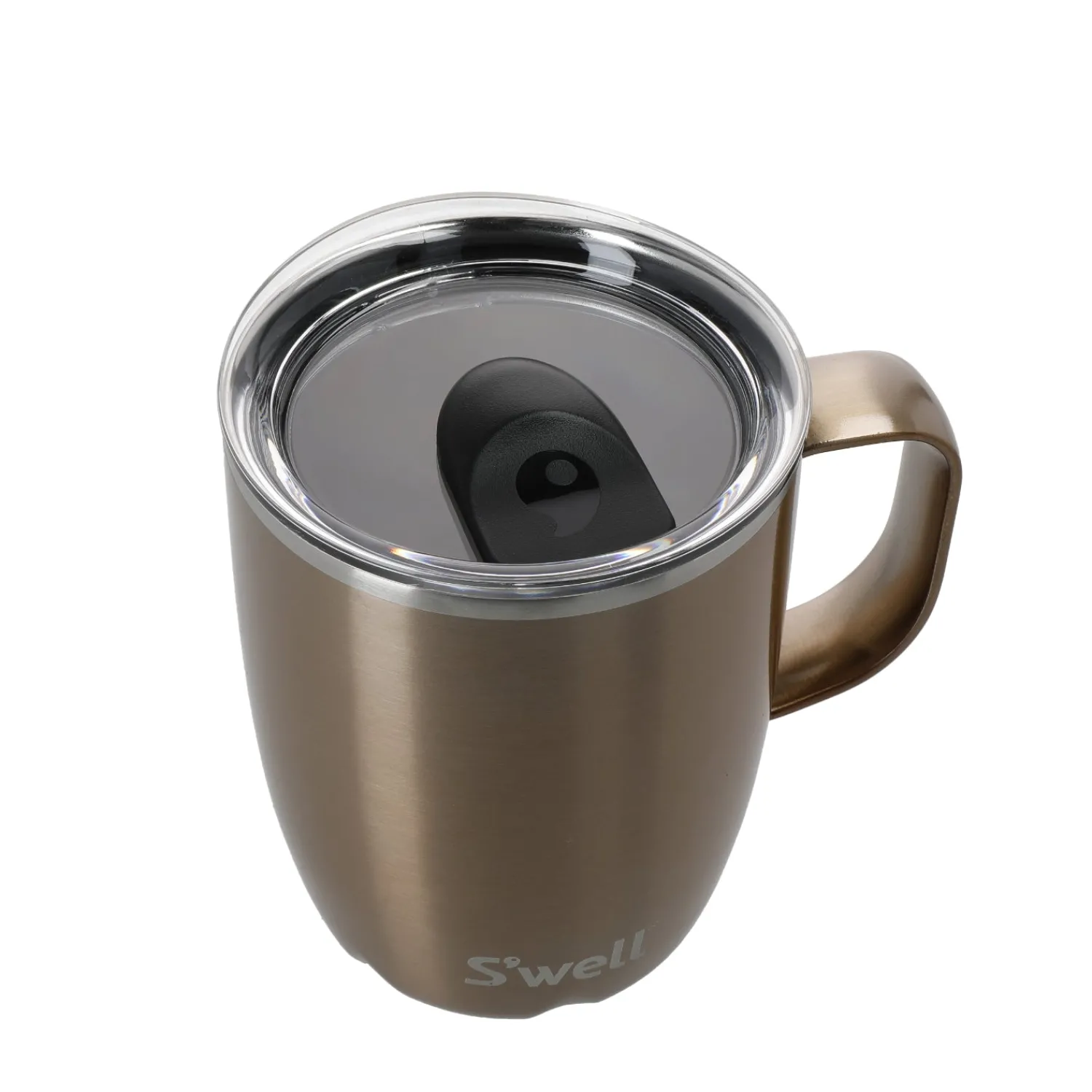 S'Well S'well 350ml Travel Mug with Handle - Pyrite