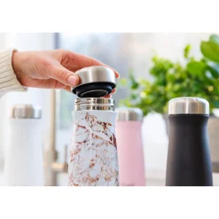 S'Well S'well 470ml Traveler Reusable Water Bottle - Calacatta Gold