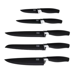 Taylor's Eye Witness Taylor's Eye Witness Brooklyn 5 Piece Knife Block - Chrome