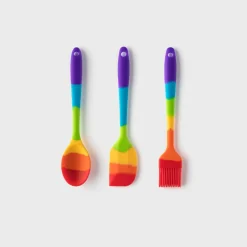 Taylor's Eye Witness Taylor's Eye Witness Mini Silicone 3-Piece Utensil Set - Rainbow