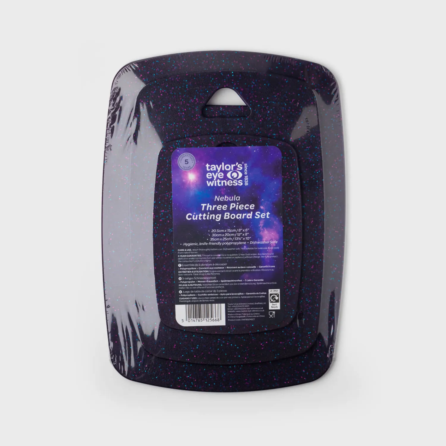 Taylor's Eye Witness Taylor's Eye Witness 3-Piece Cutting Board Set - Nebula