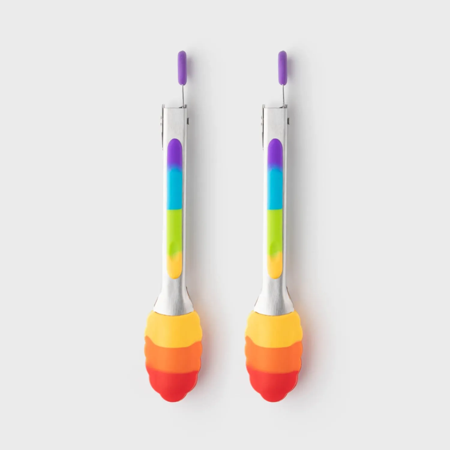 Taylor's Eye Witness Taylor's Eye Witness 2-Piece Mini Silicone Tong Set - Rainbow