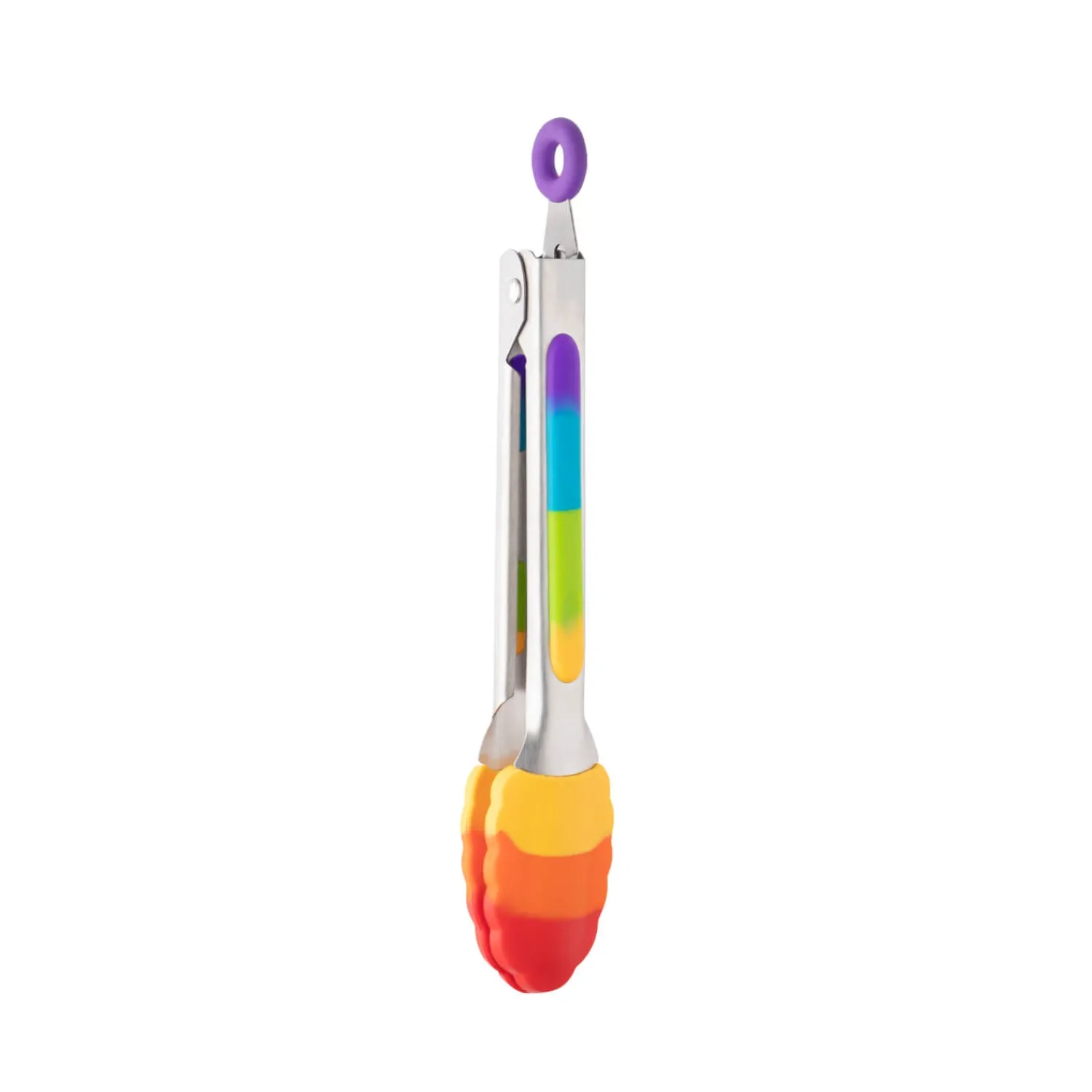 Taylor's Eye Witness Taylor's Eye Witness Stainless Steel Silicone Mini Tongs - Rainbow