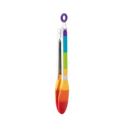 Taylor's Eye Witness Taylor's Eye Witness Stainless Steel Silicone Tongs - Rainbow