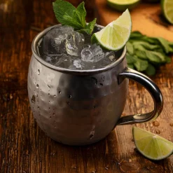 Taylor's Eye Witness Taylor's Eye Witness Taproom Stainless Steel 450ml Moscow Mule Mug - Hammered Silver