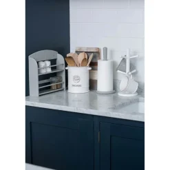 Tu0026G T&G Woodware Hevea Paper Towel Holder - Grey