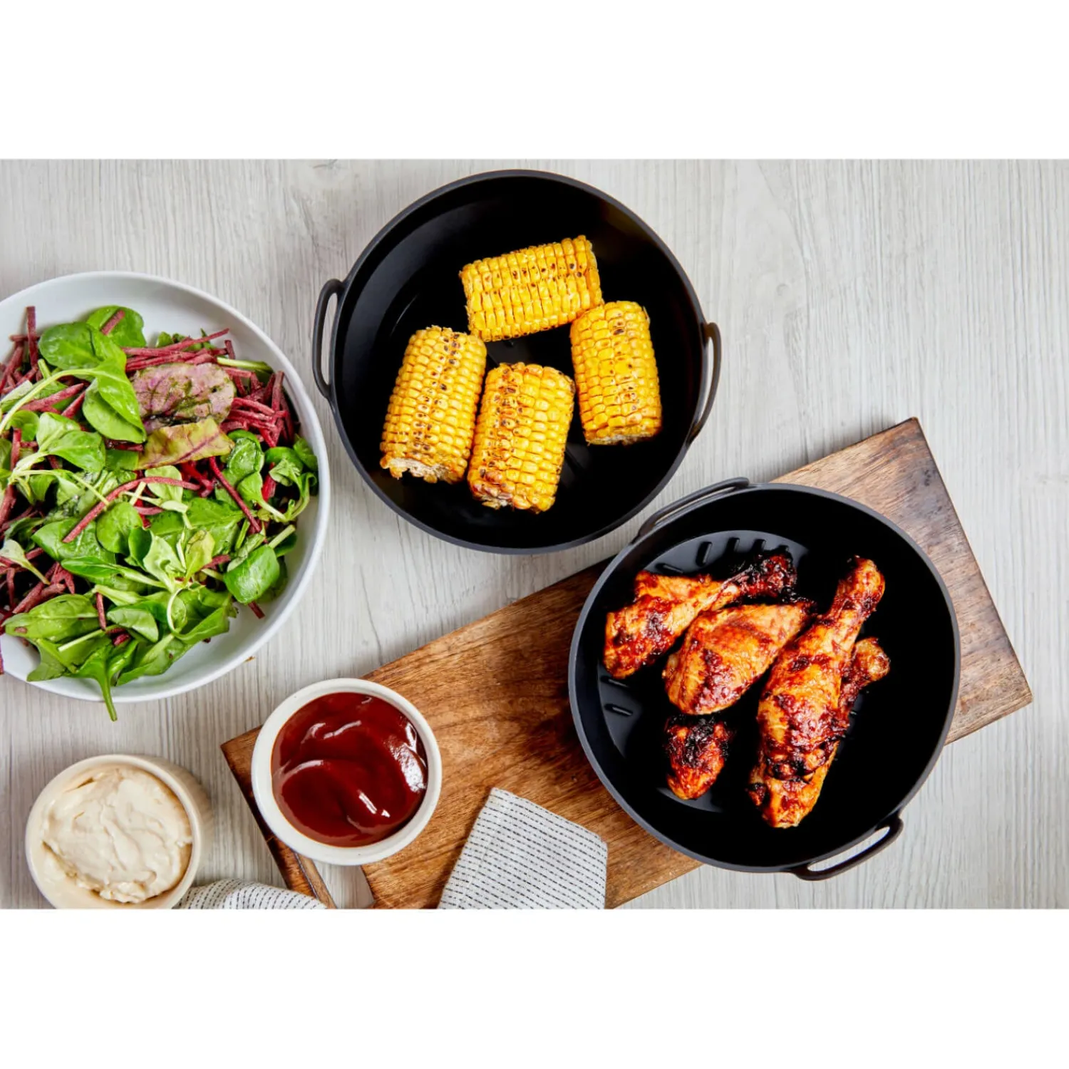 Tower Air Fryer Round Foldable Trays - Pack of 2