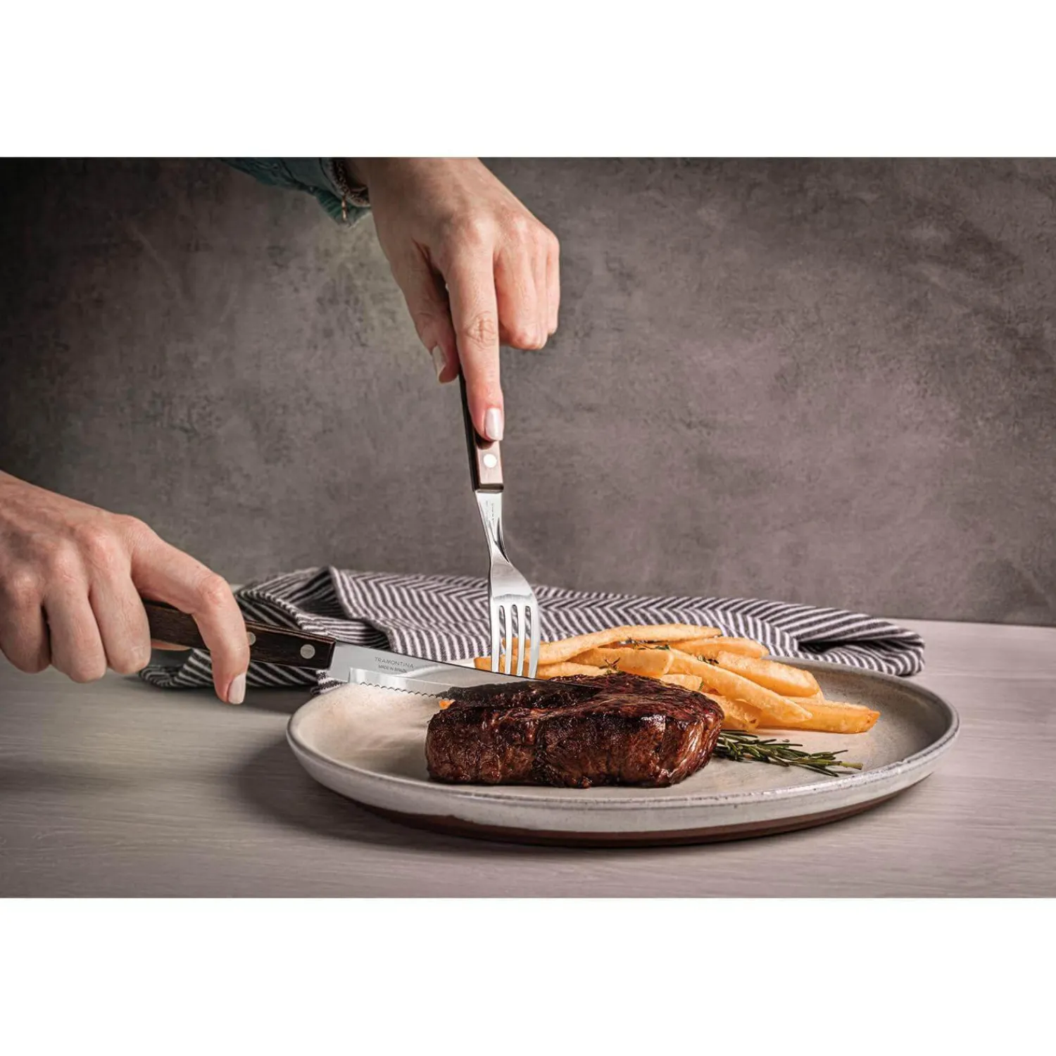 Tramontina Churrasco 8-Piece Steak Knife & Fork Set