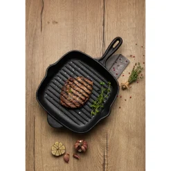 Tramontina Pre-Seasoned Cast Iron Square Griddle Pan - 27cm