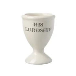 TUFTOP Majestic Coronation 2-Piece Stoneware Cream Egg Cup Set