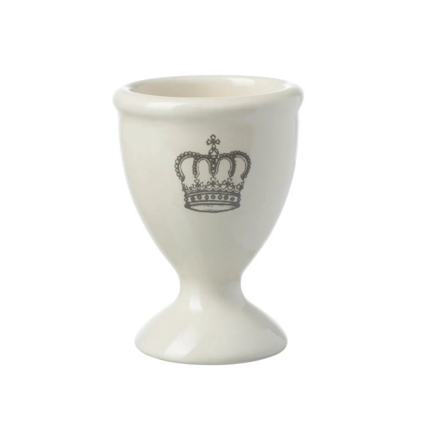 TUFTOP Majestic Coronation 2-Piece Stoneware Cream Egg Cup Set