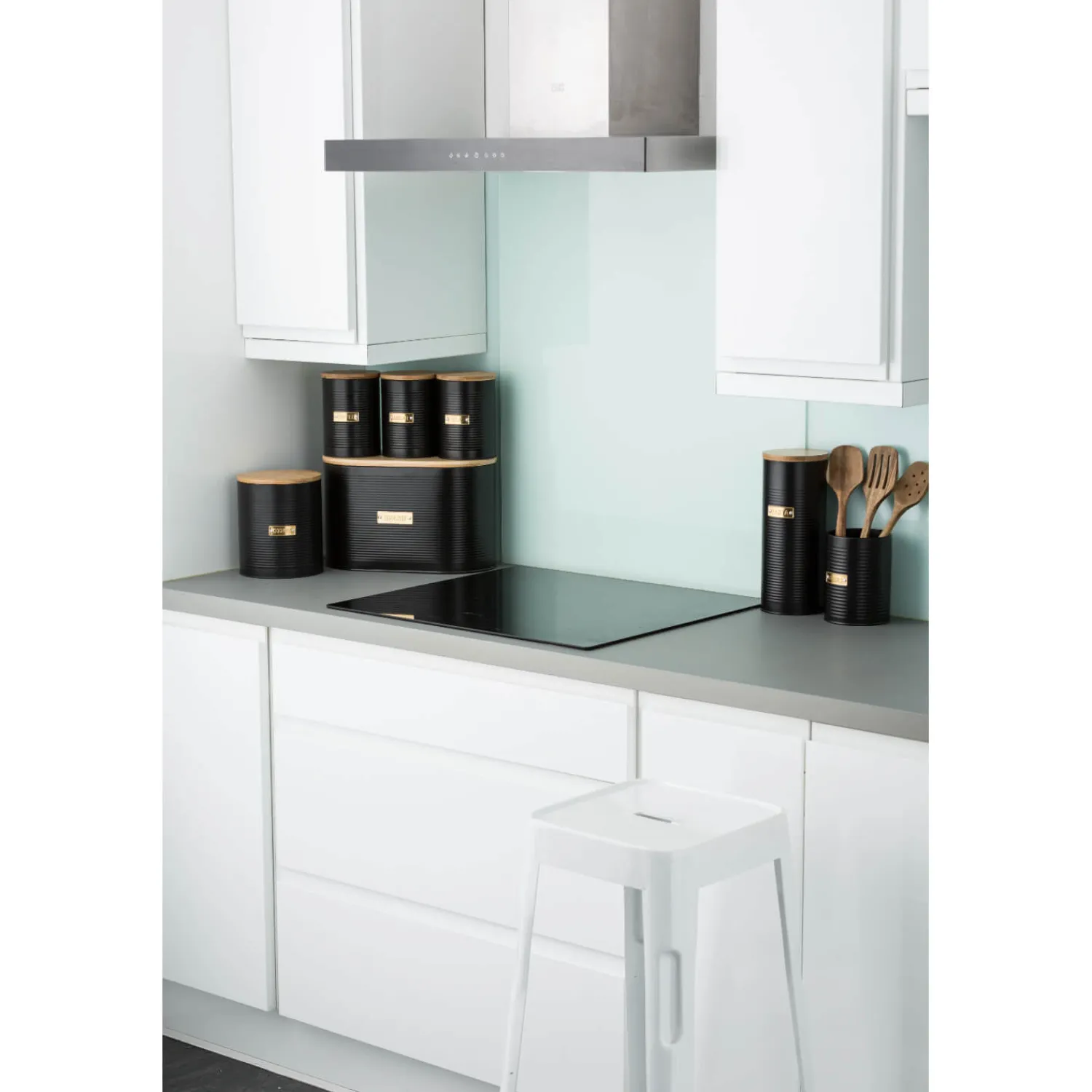 Typhoon Living 3 Piece Canister Set - Otto Black