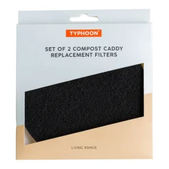 Typhoon Living 2 Piece Carbon Compost Caddy Replacement Filters