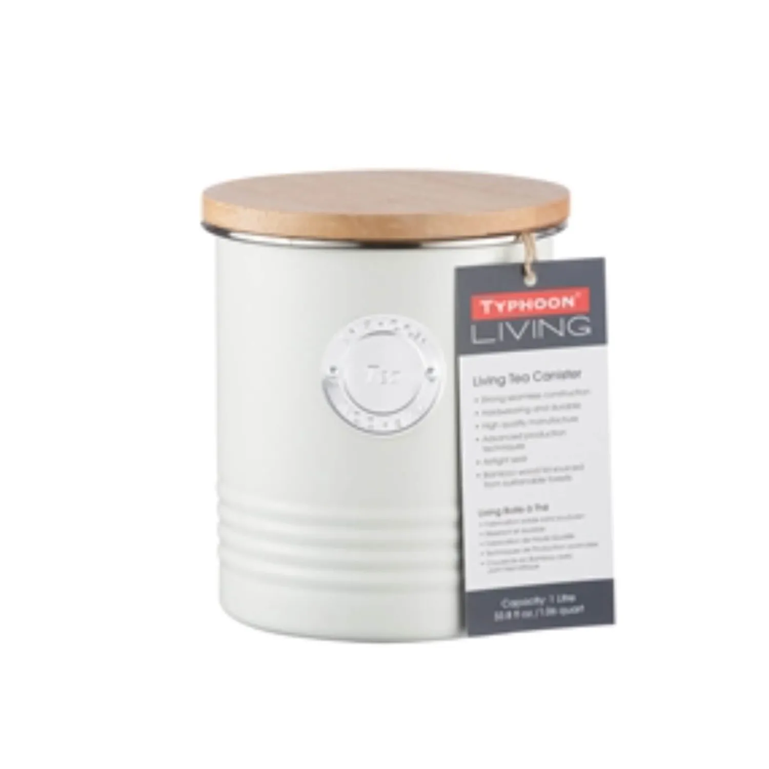 Typhoon Living Tea Canister - Cream
