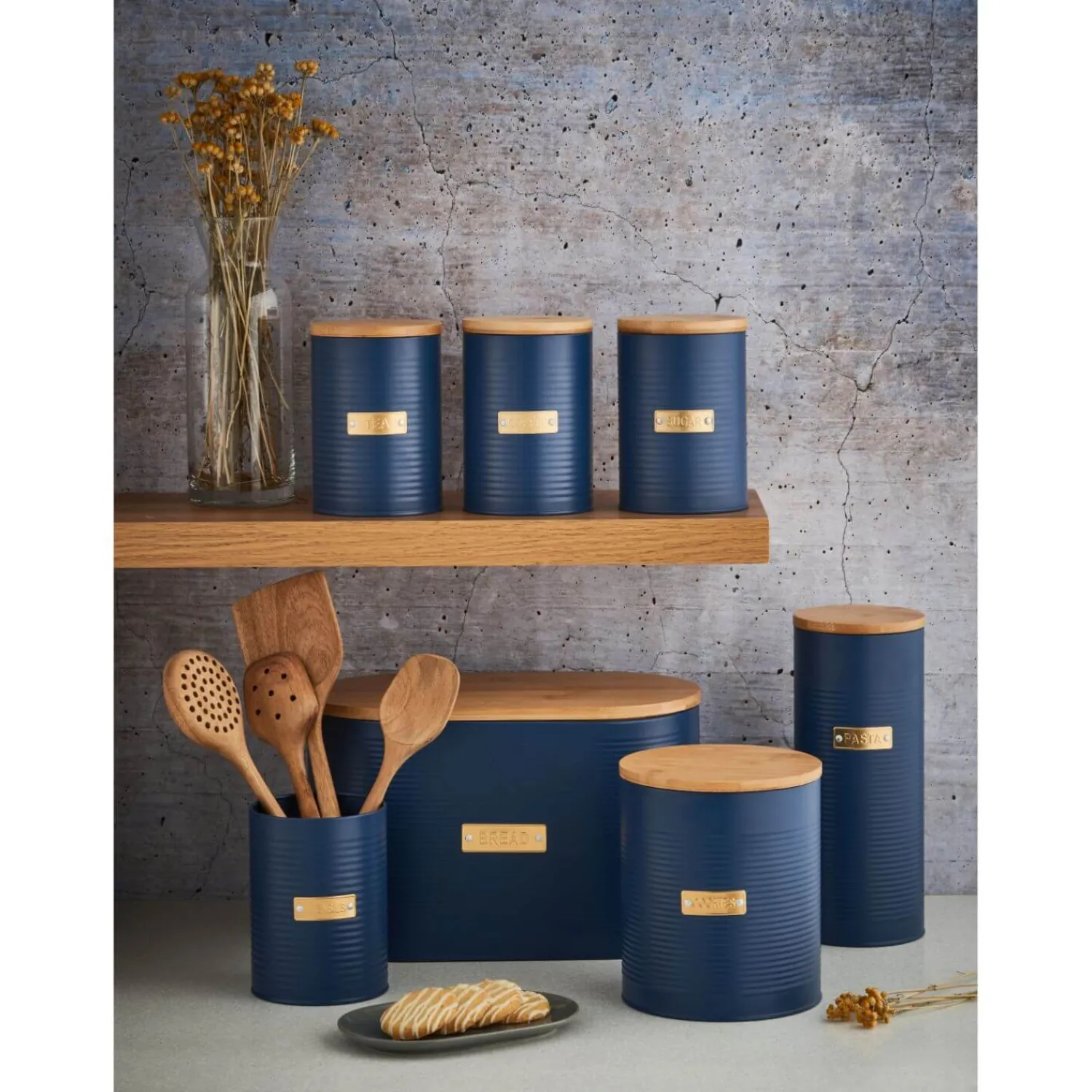 Typhoon Living Tea Canister - Otto Navy