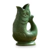 Wade Fish Earthenware 0.6 Litre Gluggle Jug - Forest Green