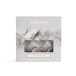 Wax Lyrical Colony Pack of 9 Scented Tealights - Spa Moments