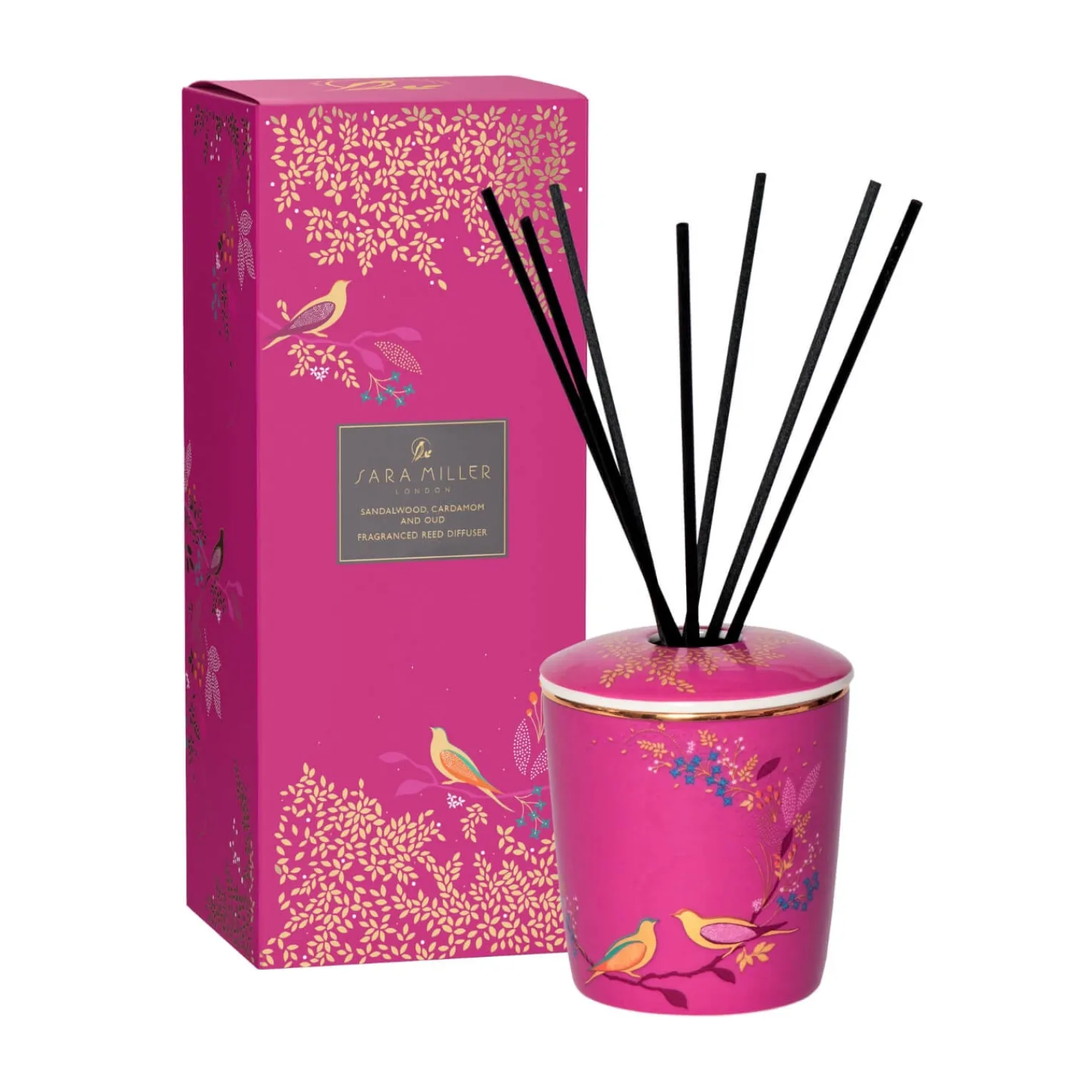Sara Miller Wax Lyrical 200ml Ceramic Reed Diffuser - Sandalwood, Cardamom & Oud