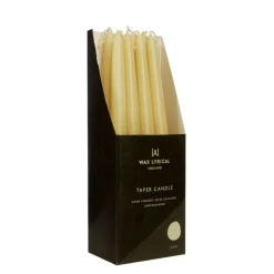 Wax Lyrical Unfragranced 25cm Tapered Dinner Candle - Ivory