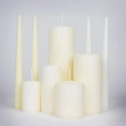 Wax Lyrical Unfragranced 25cm Tapered Dinner Candle - Ivory