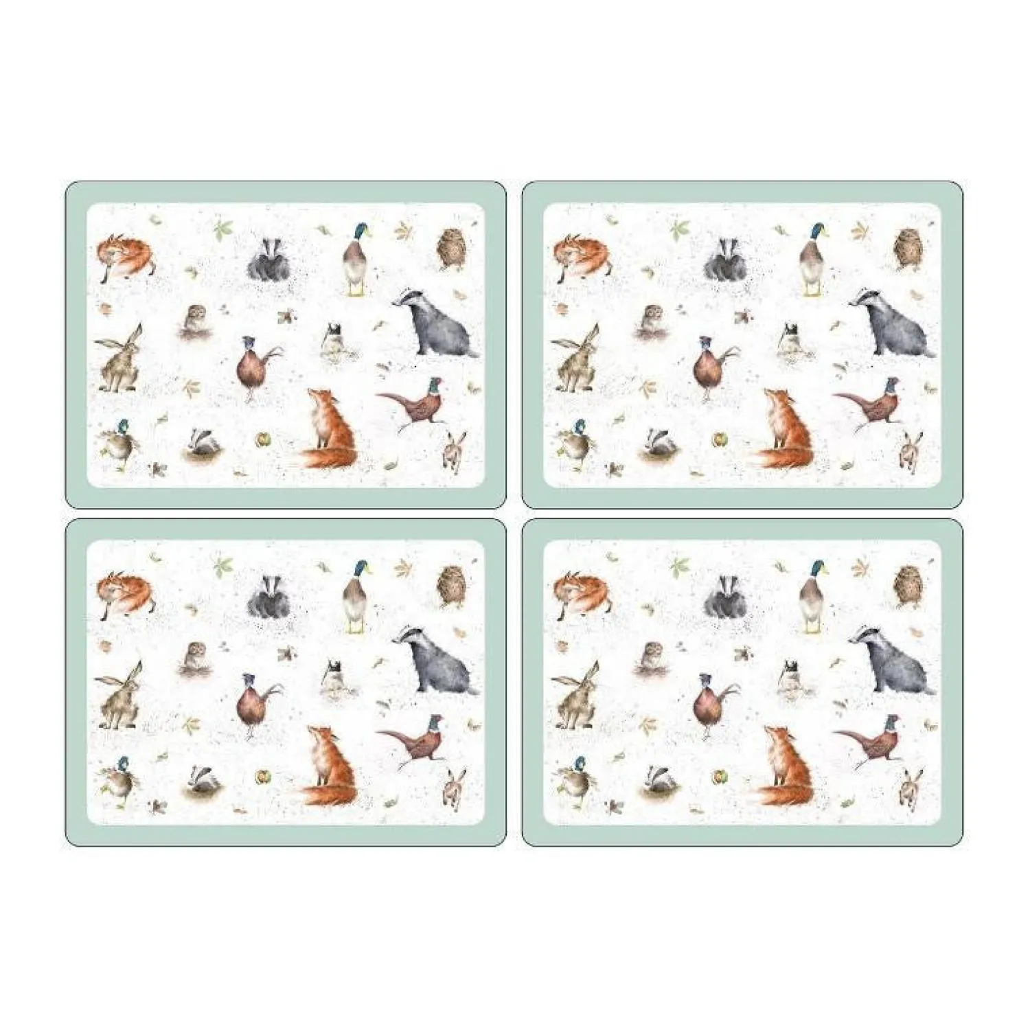 Wrendale Designs 4 Piece Placemats - Animals