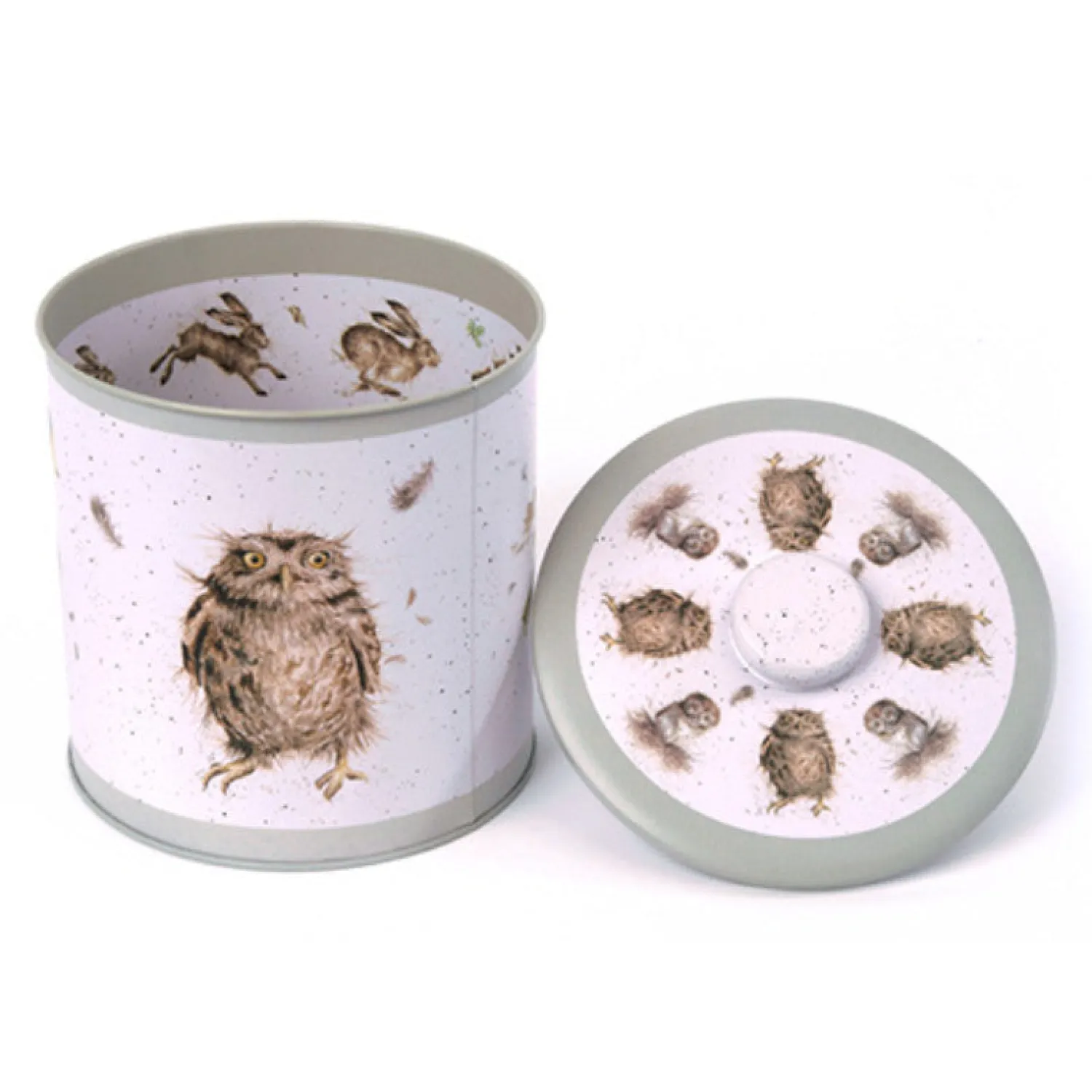 Wrendale Designs Biscuit Barrel Tin - Owl